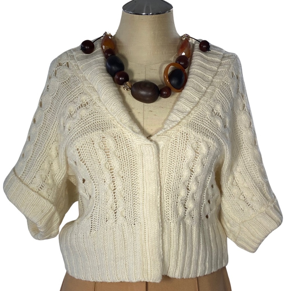 Nine West Cable Knit Cardigan Size S